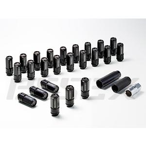 エセックス CRS シーアールエス (M12×P1.25) 2ピースシェルナット ミドル/クローズ アダプターポーチ付 5穴用(20本入り) ブラック
