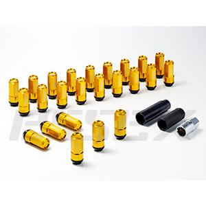 エセックス CRS シーアールエス (M12×P1.5) 2ピースシェルナット ミドル/クローズ アダプターポーチ付 5穴用(20本入り) ゴールド