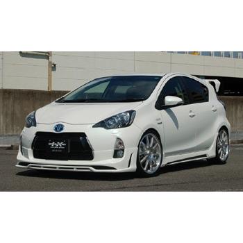 アクア エアロ3点キットVer.2 塗装済 3P0:スーパーレッドII/クリア