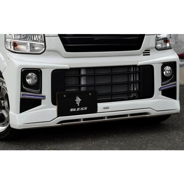 エブリイワゴン DA17W フロントハーフスポイラー Ver.2/デイライト有り 塗装済 ムーンライトバイオレットパールメタリック (ZVJ) (含むLED