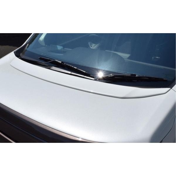 ワゴンR FZ MH55S ボンネットスポイラー 単色塗装済 スチールシルバーメタリック (ZVC)