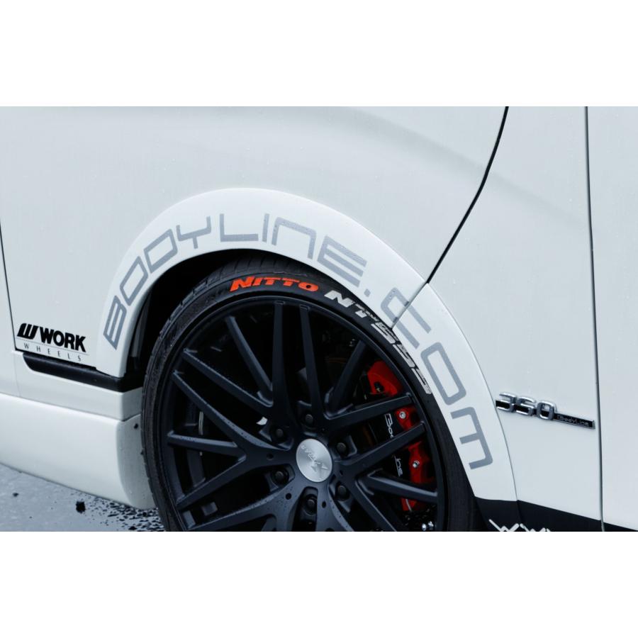 ボディライン NV350キャラバン E26 薄型オーバーフェンダー 未塗装
