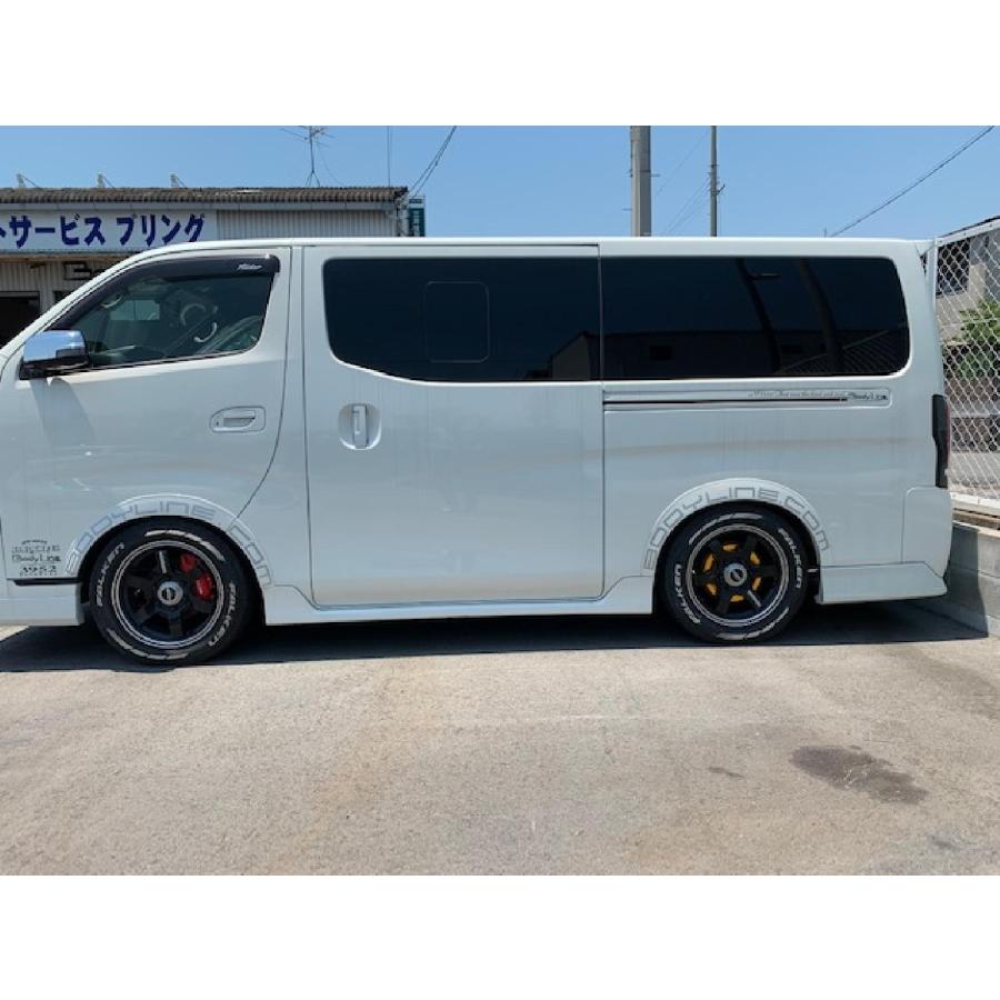 ボディライン NV350キャラバン E26 薄型オーバーフェンダー 未塗装 