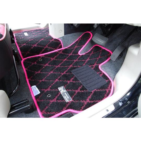 送料無料 SUZUKI ダイアフロアマット軽・コンパクト2列 Mピンク ワゴンR