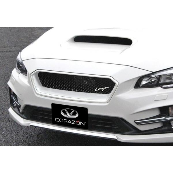 送料無料 レヴォーグ VM4/VMG C型 STiスポーツ フロントグリルタイプS FRP ヘキサゴンネット クリスタルホワイトパール