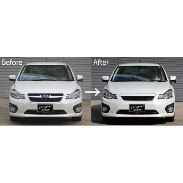 コラゾン　フロントグリルタイプS　［FRP］　 インプレッサG4 GJ GP コラゾン インプレッサ スポーツ/G4 GP/GJ A型- カーボン フロント