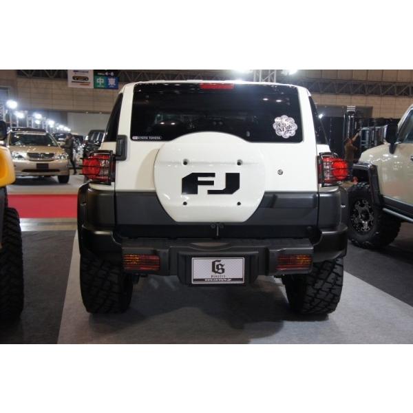 カースタイル FJクルーザー CS タイヤレスキット+FJ切文字ステッカー(黒)_2