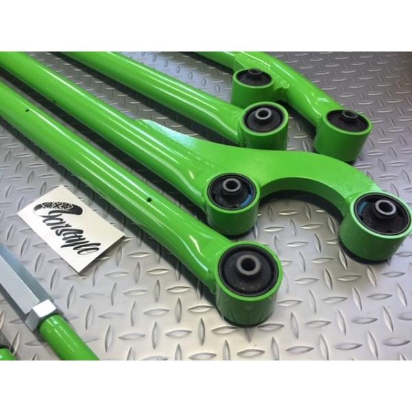 カースタイル CS F.Rアームセット 2インチUP白_3