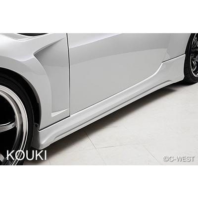 zn6 zc6 C-westサイドスカート シーウエスト 86 ZN6 後期 サイドステップ メーカー塗装済 クリスタル