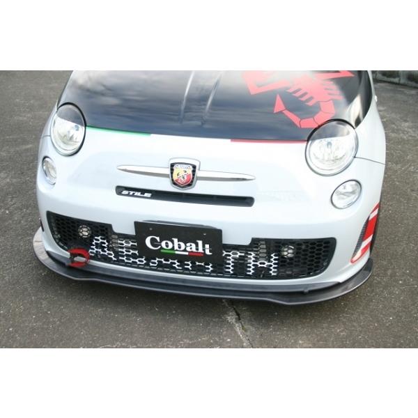 アバルト 500/500c 前期 フロントリップスポイラー カーボン製 アバルト 500/500c 前期 フロントリップスポイラー カーボン製