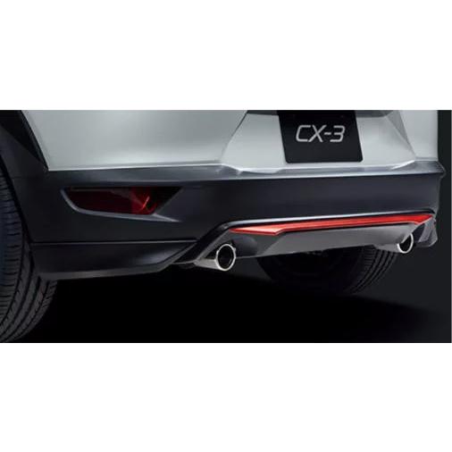 マツダスピード CX-3 リアアンダースカート センター ブライトシルバー