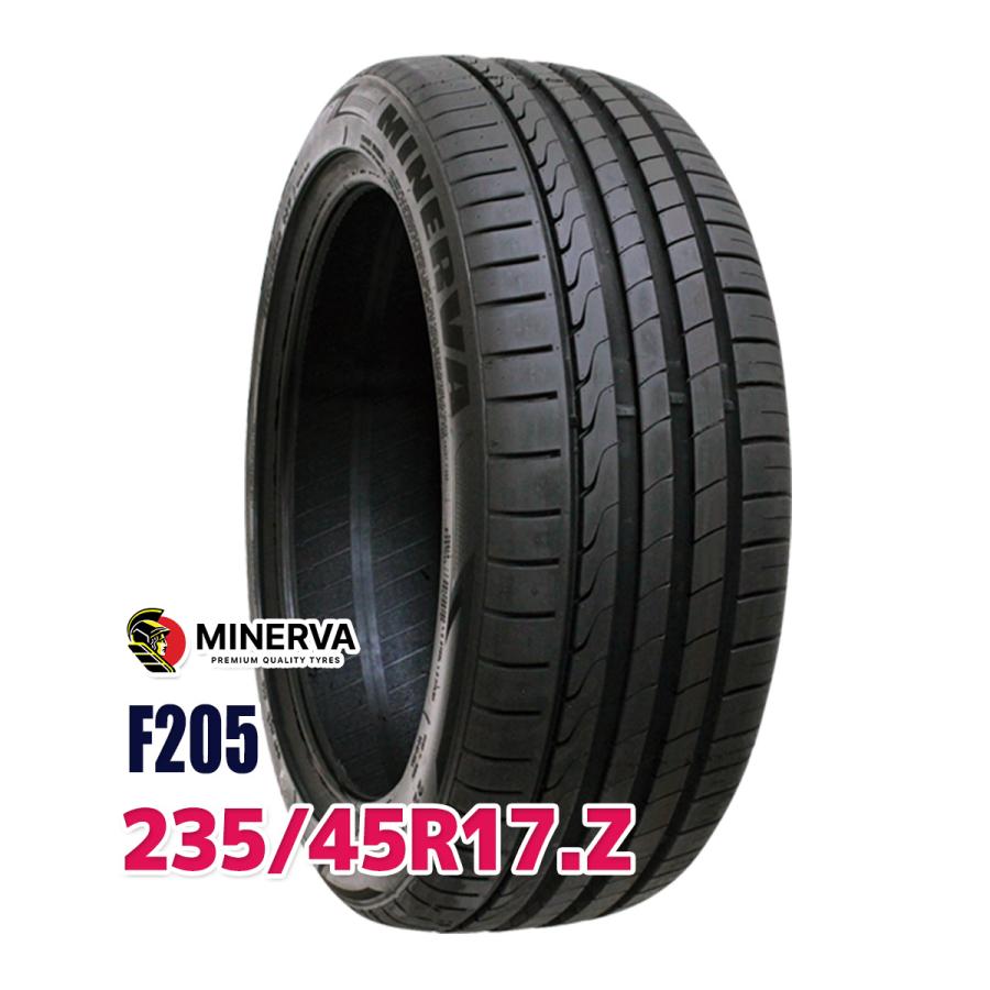 Minerva サマー ミネルバ F205 235/45R17 4本 2本3ミリ 2本5ミリ MINERVA（ミネルバ） タイヤ サマータイヤ 235/45R17 MINERVA F205
