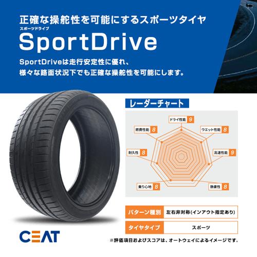 CEAT 205/50R17 タイヤ サマータイヤ シアット SportDrive : AUTOWAY