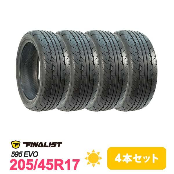 205/45R17ファイナリスト 595 EVO Weds JOKER 17インチ 7J +48 5H 114.3 4本 スイフトスポーツ NCロードスター CR-Z FINALIST（ファイナリスト） 4本セット 205/45R17 タイヤ サマータイヤ