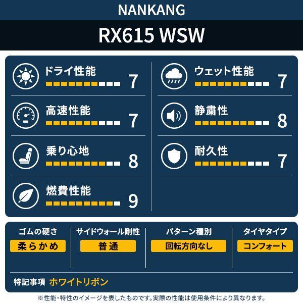 NANKANG（ナンカン） 155/65R14 NANKANG RX615 WSW 1.0cm タイヤ