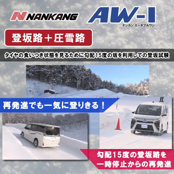 スタッドレスタイヤ 165/65R14 NANKANG AW-1スタッドレス 2023年製｜autoway｜10