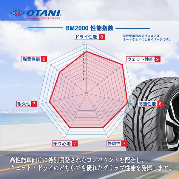225/40R18 タイヤ サマータイヤ OTANI オータニ BM2000の画像