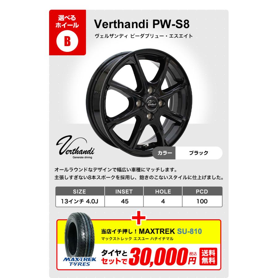軽自動車用 夏タイヤセット155/65/13サイズ、4本セットで鉄ホイール1万
