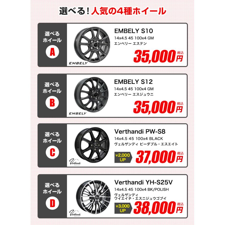 MINERVA 155/65R14 ホイールが選べる 軽自動車用サマータイヤ