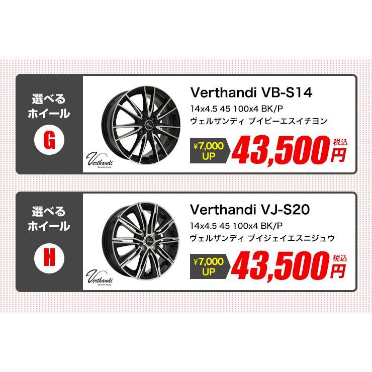 MINERVA（ミネルバ） 155/65R14 ホイールが選べる 軽自動車用サマー