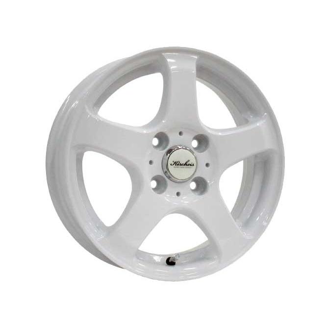 4枚セット】KIRCHEIS S5 14x4.5 +43 100x4 WHITE : AUTOWAY 
