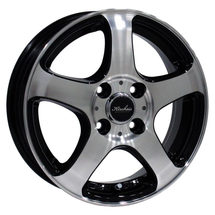 4枚セット】KIRCHEIS S5 15x4.5 +43 100x4 BLACK POLISH : AUTOWAY