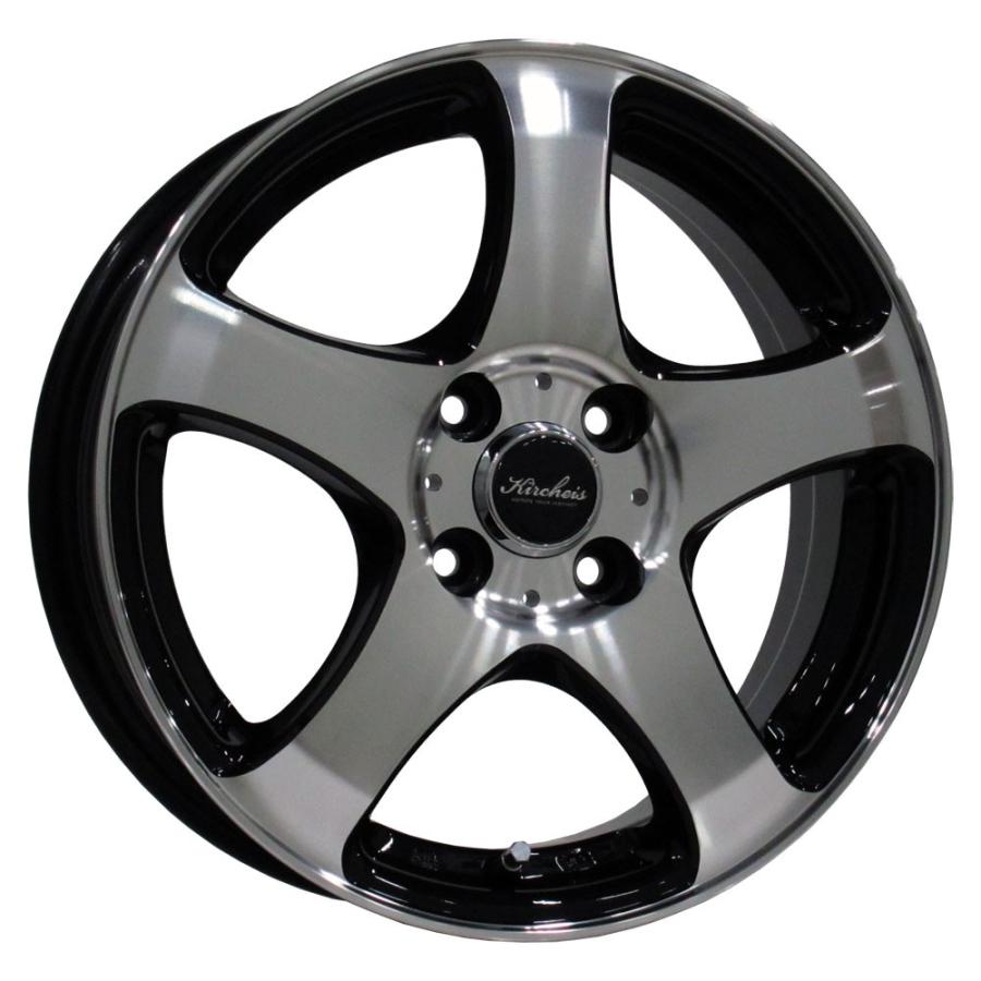 4枚セット】KIRCHEIS S5 15x5.5 +50 100x4 BLACK POLISH : AUTOWAY