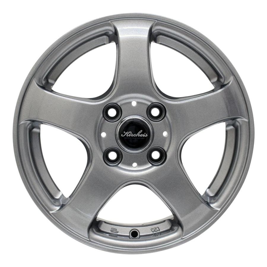 アルミホイール　4本　KIRCHEIS S5 14x4.5　メタリックグレイ アルミホイール 4本 KIRCHEIS S5 14x4.5 メタリックグレイ S115312415