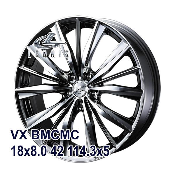 タイヤホイールセット サマータイヤ レオニス LEONIS VX BMCMC 215/45R18 NANKANG ナンカン AS-1 送料無料 4本セット(80242円)