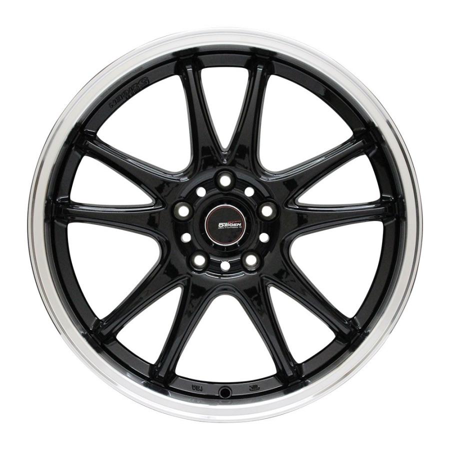 4枚セット】 5ZIGEN PRO RACER ZR5-F 17x7.0 +50 114.3x5 BK 4枚セット】 5ZIGEN PRO RACER ZR5-F 17x7.0 +50 114.3x5 BK