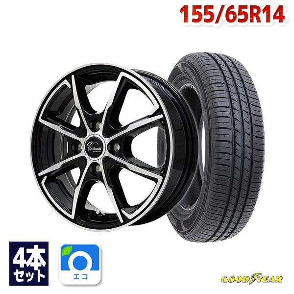 グッドイヤー（GOODYEAR） 155/65R14 サマータイヤ ホイールセット