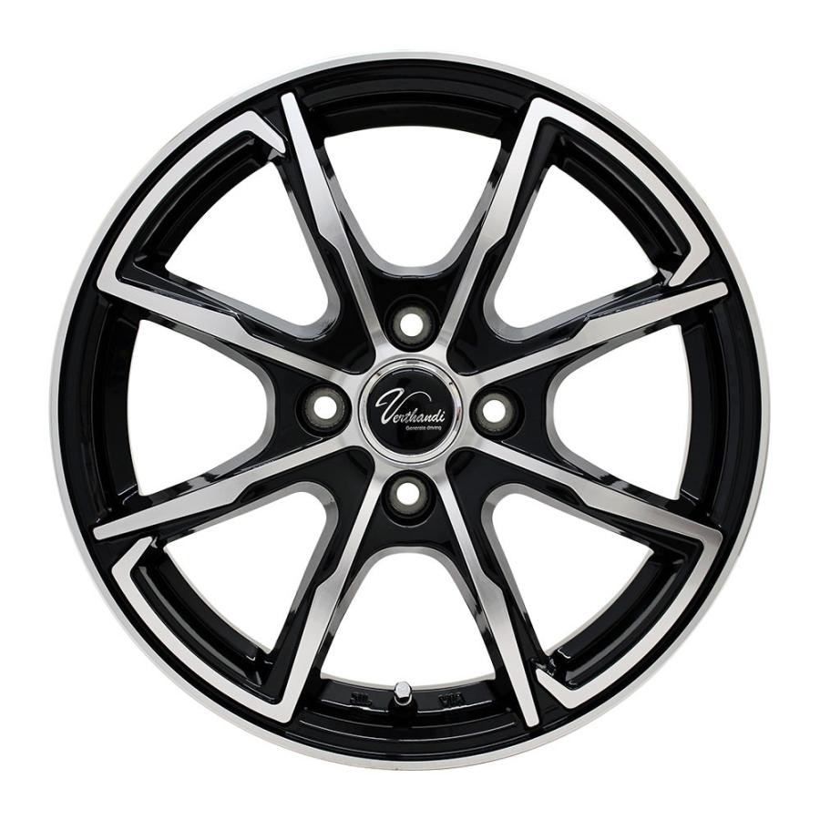 【4枚セット】 Verthandi PW-S8 14x5.5 +43 100x4 BK/POLISHの画像