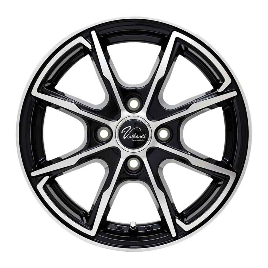 4枚セット】 Verthandi PW-S8 15x4.5 +45 100x4 BK/POLISH : AUTOWAY