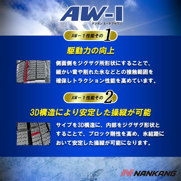 185/60R15 スタッドレスタイヤホイールセット NANKANG（ナンカン） AW-1 送料無料 4本セット 2023年製｜autoway｜06