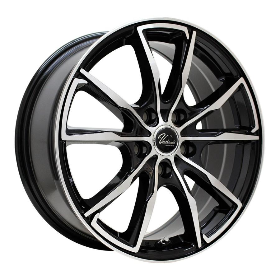 4枚セット】 Verthandi PW-S10 17x7.0 +53 114.3x5 BK/POLISH 
