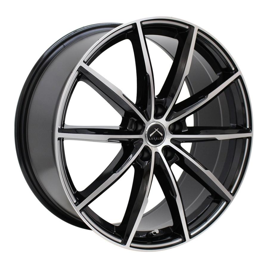 【4枚セット】 LUXALES PW-X2 20x8.5 +38 114.3x5 BK&P/MILLING｜autoway｜02