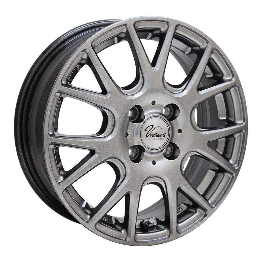 4枚セット】 Verthandi YH-M7V 15x5.5 +43 100x4 METALLIC GRAY