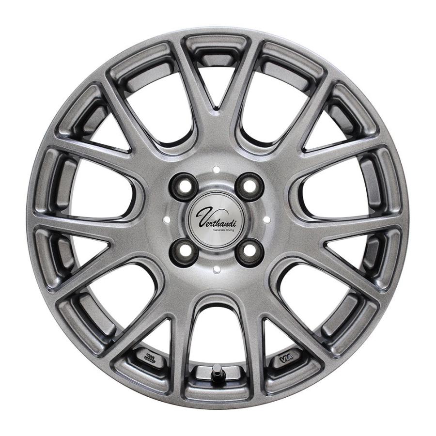 ヴェルザンディ Verthandi YH-M7 17インチ 4枚セット】 Verthandi YH-M7V 14x5.5 +45 100x4 METALLIC GRAY