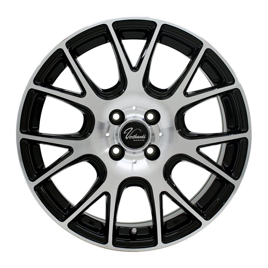 4枚セット】 Verthandi YH-M7V 16x6.5 +45 100x4 BK/POLISH : AUTOWAY