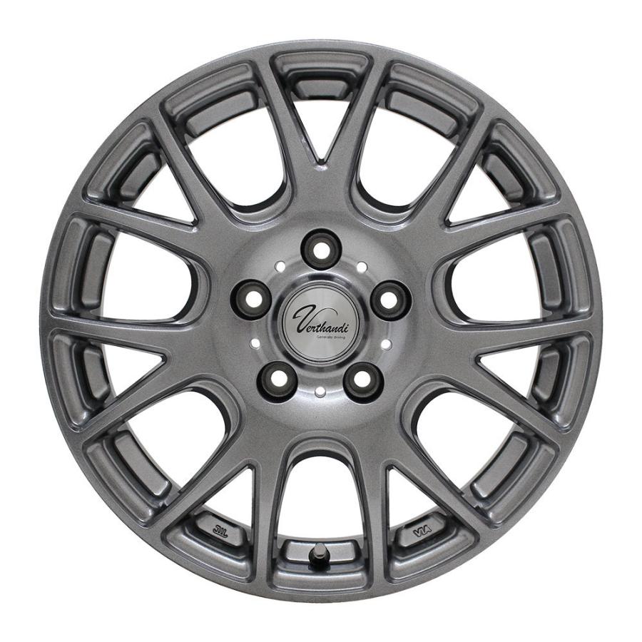 4枚セット】 Verthandi YH-M7V 17x7.0 +38 114.3x5 METALLIC GRAY