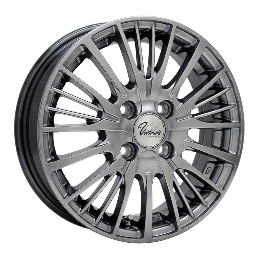 4枚セット】 Verthandi YH-S25V 14x5.5 +38 100x4 METALLIC GRAY 