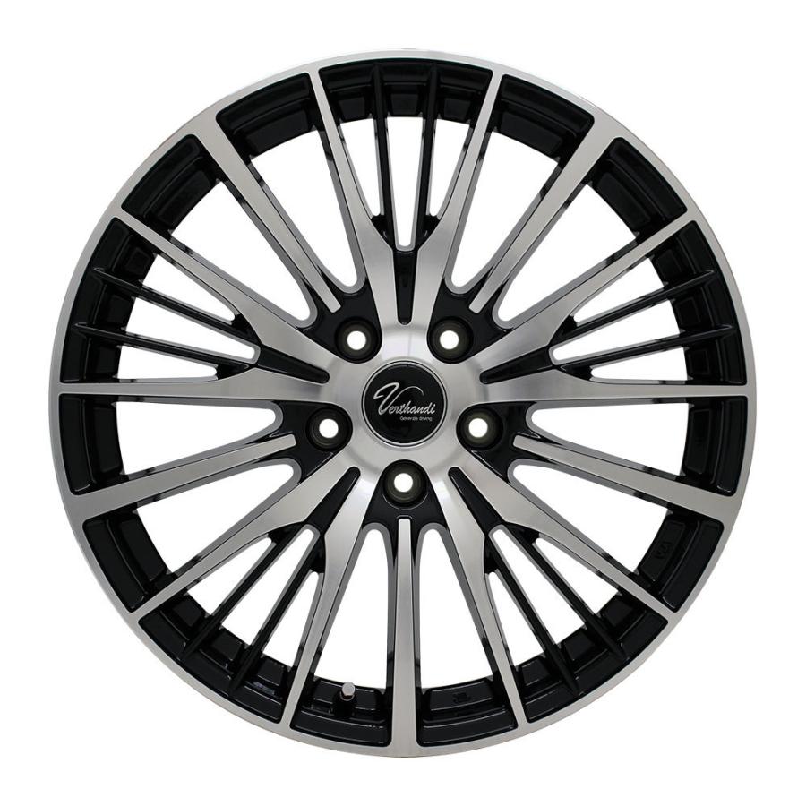 4枚セット】 Verthandi YH-S25V 20x8.5 +48 114.3x5 BK/POLISH
