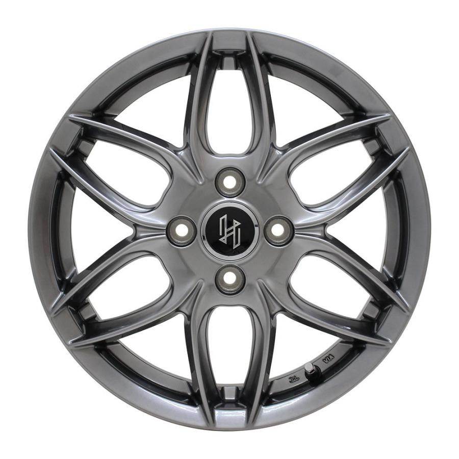 4枚セット】 HERSE K-01 14x4.5 +43 100x4 TITANIUM GRAY : AUTOWAY
