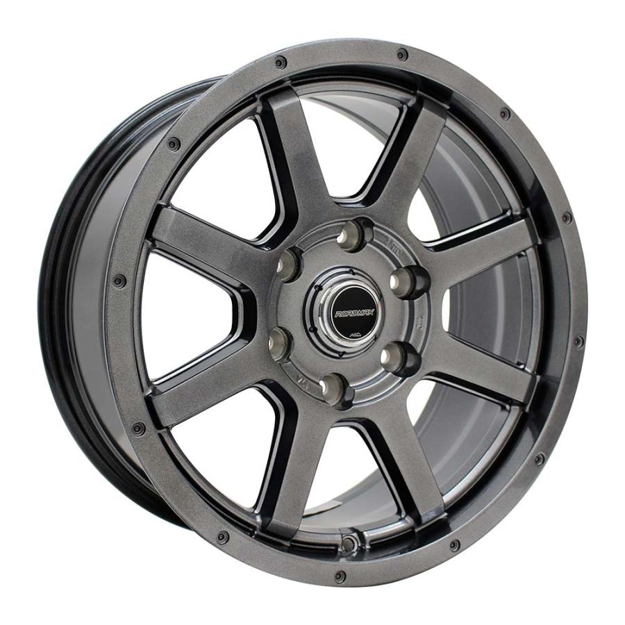 4枚セット】 ROADMAX MUD RIDER 17x7.5 25 139.7x6 METALLIC