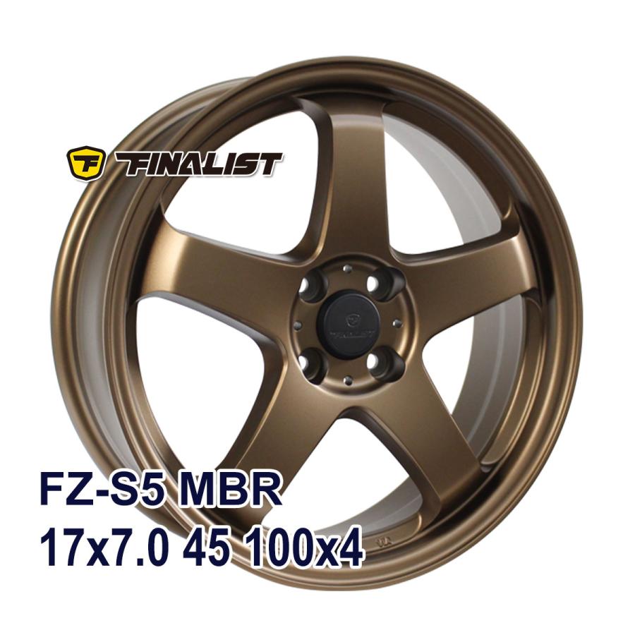 4枚セット】 FINALIST FZ-S5 17x7.0 +45 100x4 MBR : AUTOWAY