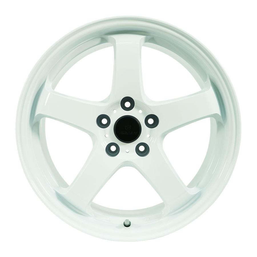 4枚セット】 FINALIST FZ-S5 18x7.5 +48 100x5 WHT : AUTOWAY