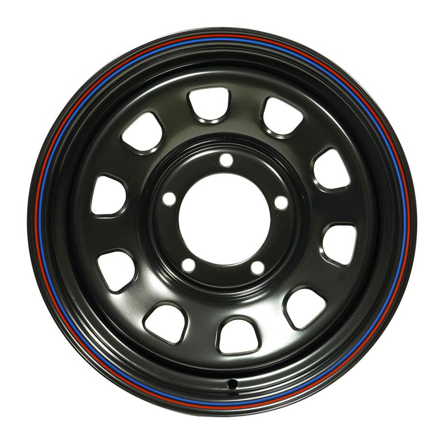 4枚セット】 DAYTONA H300 16x6.0 ±0 139.7x5 BK/RB LINE