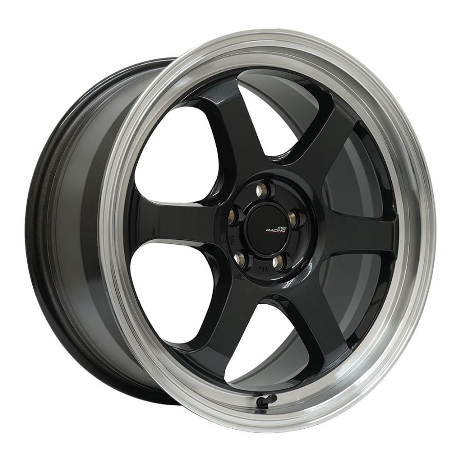 【4枚セット】 MID RACING R06 18x8.5 45 100x5 CBK/RP |  | 01