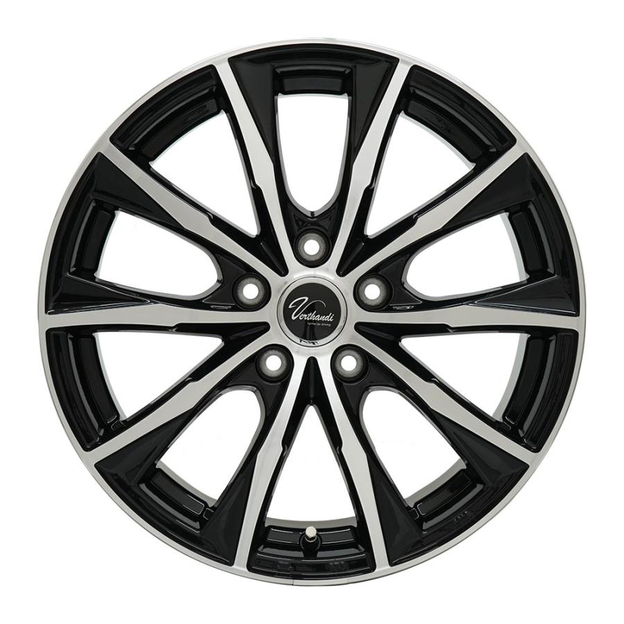 4枚セット】 Verthandi VW-S10 18x7.5 +48 114.3x5 BK/P : AUTOWAY