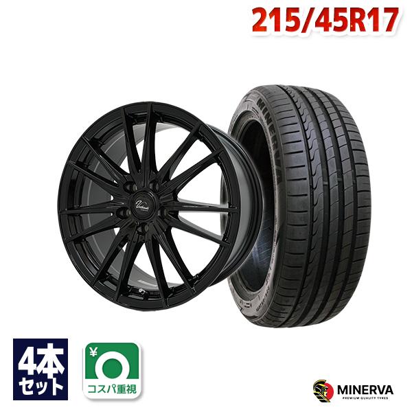 RADIAL F205 215/45ZR17 タイヤ 4本セット MINERVA（ミネルバ） 215/45R17 サマータイヤ ホイールセット F205